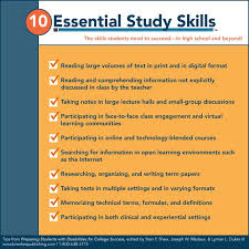 Ten Critical Study Skills Your Students Will Need To Succeed In High School And In Life Study Skills College Success Student
