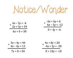 8th Grade Unit 5 Systems Of Equations Part 2 Elimination Choosing Method Math Classroom Linear System Algebra 1