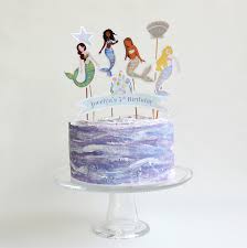 Just imagine thick, moist cake, layered with some of the richest, . Mermaid Cake Toppers Printable Popobell
