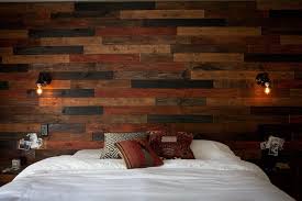 We Recently Completed A Project In Our Bedroom A Diy Wood Plank Wall That Has Me Dragging Every Stranger And Frie Diy Plank Wall Plank Walls Wood Plank Walls