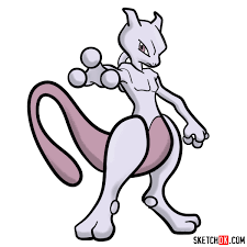 How To Draw Mewtwo Pokemon Sketchok Here presented 54+ pokemon mewtwo drawing images for free to download, print or share.