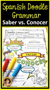 Teach Your Spanish Students The Correct Uses Of Saber Vs Conocer With These Fun And Engagi Teach Yourself Spanish Spanish Learning Activities Spanish Students