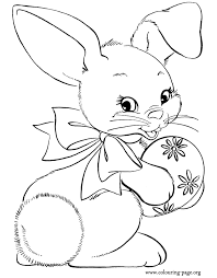 Easter Coloring Pages Rabbits And Bunnies Happy Bunny Holding A Easter Egg Coloring Bunny Coloring Pages Free Easter Coloring Pages Easter Bunny Colouring