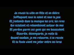 Edith Piaf La Foule Lyrics Paroles Hd Paroles De Chansons Apprendre Le Francais Musique