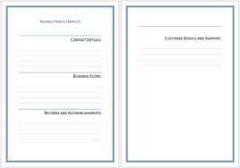 Completely free to download and utilise for personal use. 20 Company Business Profile Templates For Word Illustrator