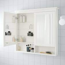 Möchten sie einen spiegelschrank in ihrem badezimmer anbringen, benötigen sie die maße des bereiches, wo das möbelstück befestigt werden. Hemnes Spiegelschrank 2 Turen Weiss 103x16x98 Cm Ikea Deutschland