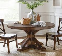 Benchwright Round Pedestal Dining Table In 2020 Dining Table Rustic Pedestal Dining Table Round Pedestal Dining