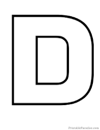 Printable Letter D Outline Free Printable Alphabet Letters Lettering Alphabet Bubble Letter D
