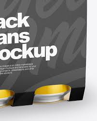 Download 6 Pack Cans Mockup In Can Mockups On Yellow Images Object Mockups PSD Mockup Templates