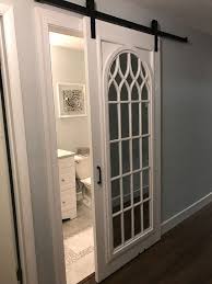 How To Build And Assemble A Mirrored Barn Door Mirror Barn Door Bathrooms Remodel Home