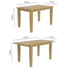Rated 4.9 out of 5. New Haven Oak Extendable Dining Set With 6 Grey Fabric Chairs Furniture123