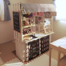 部屋全体 キッズスペース カラーボックス フェルトままごと セリア などのインテリア実例 2017 05 19 15 35 38 roomclip ルームクリップ おままごとキッチン 子供用キッチン インテリア 収納