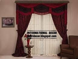 Black And Red Curtains For Living Room Top Curtain Model And Unique Draperies Design Red And Black Curtain For Living Room Drapery Designs Red And Black Curtains Curtains Living Room