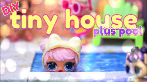 Once upon a time 1; Diy How To Make Mini Doll Tiny House With Pool And Free Printables Youtube