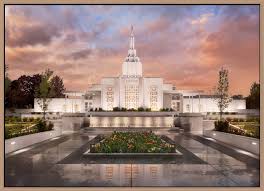 Covenant Path Temple Idaho Falls Temple 30x41 Framed Canvas Giclee Idaho Falls Temple Temple Pictures Lds Temple Pictures