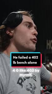 Sawyer Klatt talk about how he failed a 402 lb bench by himself  #bodybuilding #ifbb #ifbbpro #jamesenglish #mog #gym #procard #alphaland  #bodybuildingprep #powerlifting #sawyerklatt