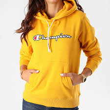 Les sweatshirts à capuche champion pour hommes se déclinent dans des versions zippées ou à enfiler. Champion Sweat Capuche Femme 113185 Jaune Moutarde Laboutiqueofficielle Com