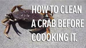 Place live crabs in freezer for approximately 15 minutes to numb them prior to cooking. How To Clean A Live Crab Before Cooking It Quick Easy Crab Cleaning Youtube