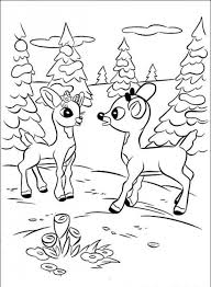 Because his nose is able to glow bright red, he is trusted by santa to pull his sled. Christmas Rudolph Reindeer Coloring Pages Rudolph Coloring Pages Christmas Coloring Sheets Coloring Pages