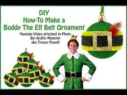 How To Make A Buddy The Elf Belt Ornament Elf Themed Christmas Party Buddy The Elf Elf Movie Party