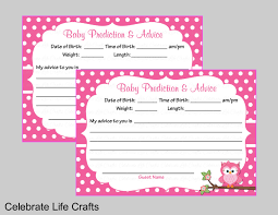 Choose a free printable baby shower advice card below. Baby Shower Prediction And Advice Cards Mommy Printable Baby Etsy