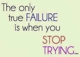 Image result for quotes about trying not to fail