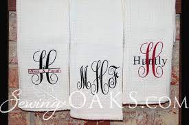 Check spelling or type a new query. One Monogrammed Kitchen Towel 3 Embroidery Designs To Choose From Wedding Gift Thank You Gi Embroidery Monogram Sewing Machine Embroidery Machine Embroidery