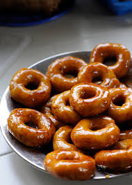 Keria gula melaka is a type of doughnuts that made of sweet potato and slicked with smoky gula melaka, malaysian palm sugar. Keria Gula Melaka Hakka Chan