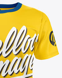 Download Men S T Shirt Mockup Front View In Apparel Mockups On Yellow Images Object Mockups