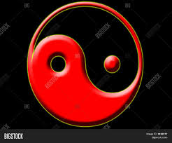 Red and black yin yang. Red Black Gold Yin Image Photo Free Trial Bigstock