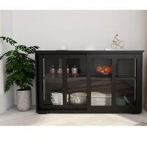 Idåsen cabinet with sliding glass doors, beige, 47 1/4x55 1/8. Sliding Doors Display China Cabinets You Ll Love In 2021 Wayfair