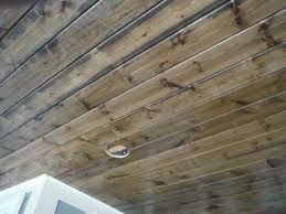 Pine Car Siding Porch Ceiling Stained House With Porch Porch Ceiling Porch Kits