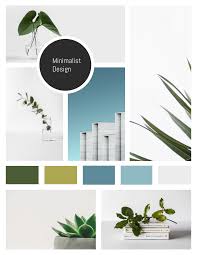 Minimalist Design Mood Board Template