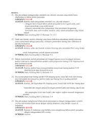 Maybe you would like to learn more about one of these? Jawaban Soal Auditing 1 Bab 12 Studocu