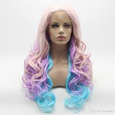 You will need a high volume developer to bleach your hair entirely and. Iwona Hair Pink Light Blue Light Purple Mix Wavy Long Wig 5 2334 2403 2513 Half Hand Tied Heat Resistant Synthetic Lace Front Wig Full Lace Wigs On Sale Best Wig From Karente 40 06 Dhgate Com