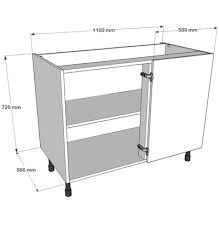1100mm Wide Highline Corner Base Unit 1100mm