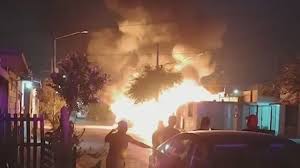 Muere Persona Calcinada en Incendio de Taller en Pesquería, Nuevo León