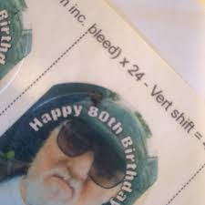 PRECUT 8 Inch Personalised Edible Dart Board Birthday/party Cake Topper  Decoration