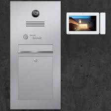 Tursprechanlage Briefkasten Edelstahl Video Kamera Innensprechstelle Briefeinwurf Briefkasten Briefkasten Edelstahl Briefkastenanlage