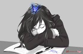 Anime Manga Wallpaper Butterfly Sleep Desk Grey Girl Anime Poses Reference Art Reference Poses Anime Poses