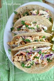 What to serve with fish tacos. Grilled Fish Tacos With Cabbage Slaw Recipe Grilled Fish Tacos Grilling Recipes Recipes
