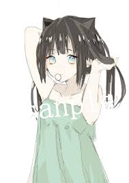 Drawing cute cartoon hippo hippopotamus. Anime Kawaii