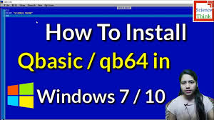 How To Download Qbasic Qb64 In Windows 7 10 In Hindi Computer Programming Language Youtube
