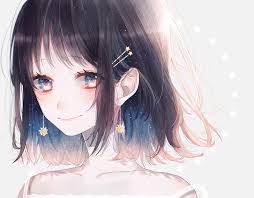She possesses the mystic eyes of death perception which give her supernatural abilities. Hd Wallpaper Anime Original Blue Eyes Brown Hair Earrings Short Hair Wallpaper Flare