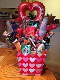 Fill up a basket full of small gifts that your partner will enjoy. Man S Bouquet For Kyle Valentine S Day Gift Baskets Valentine Gift Baskets Diy Valentines Day Gifts For Him