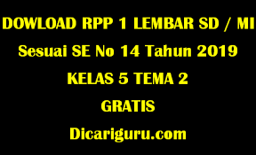 Rpp kelas 5 tema 2. Download Rpp 1 Lembar Kelas 5 Tema 2 Gratis Dicariguru Com