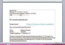 Namun dilakukan pengecualian apabila pemilik gaji berhalangan untuk mengambil gaji secara langsung. Contoh Surat Pengajuan Permohonan Kenaikan Gaji 2021 Id Dev Website Indonesia