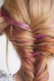 Hair Romance Pink Hair In A Fishtail Braid One Day I Will Put Purple Streaks In My Hair Just Like This Hair Styles Lilac Hair Hair Romance