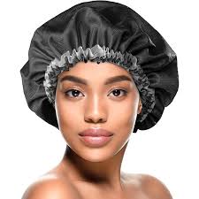 Amazon.com: DONNA Gorro de baño con patrón de lujo, gorro de ducha para  dormir, color negro : Belleza y Cuidado Personal
