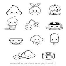 Resultado De Imagen Para Comida Kawaii Para Colorear E Imprimir Cute Drawings Kawaii Drawings Cute Doodles